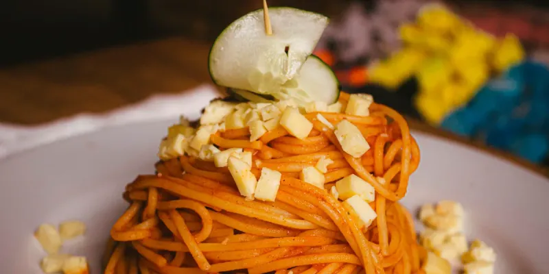 Espaguetis de queso 
