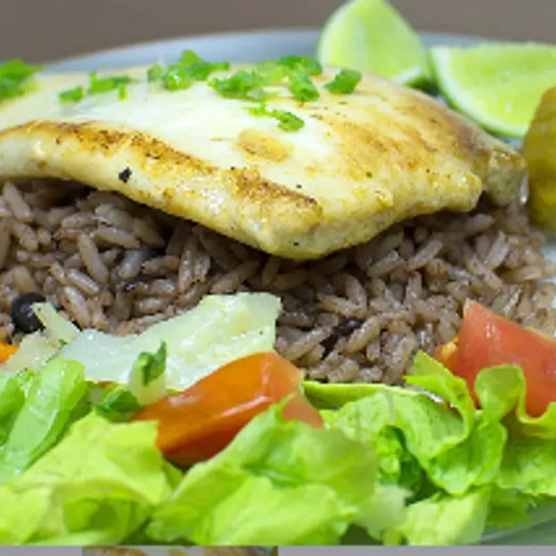 Filete de pescado grille / Grilled fish fillet