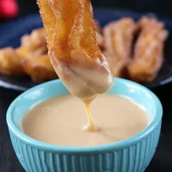 Churros con dulce de leche