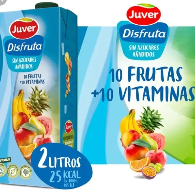 Jugo de frutas de caja 