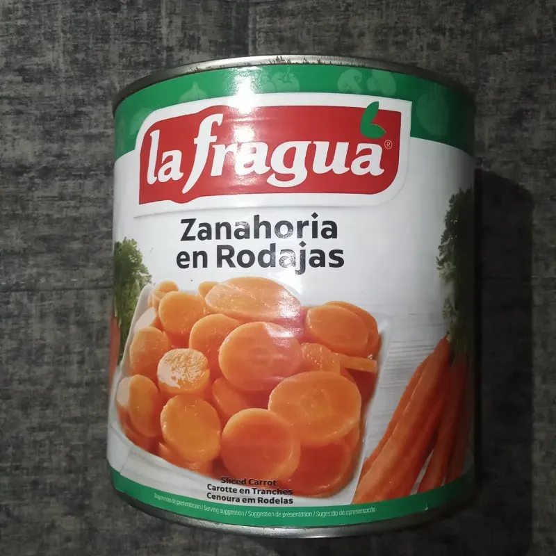 Lata Zanahoria en Rodajas 