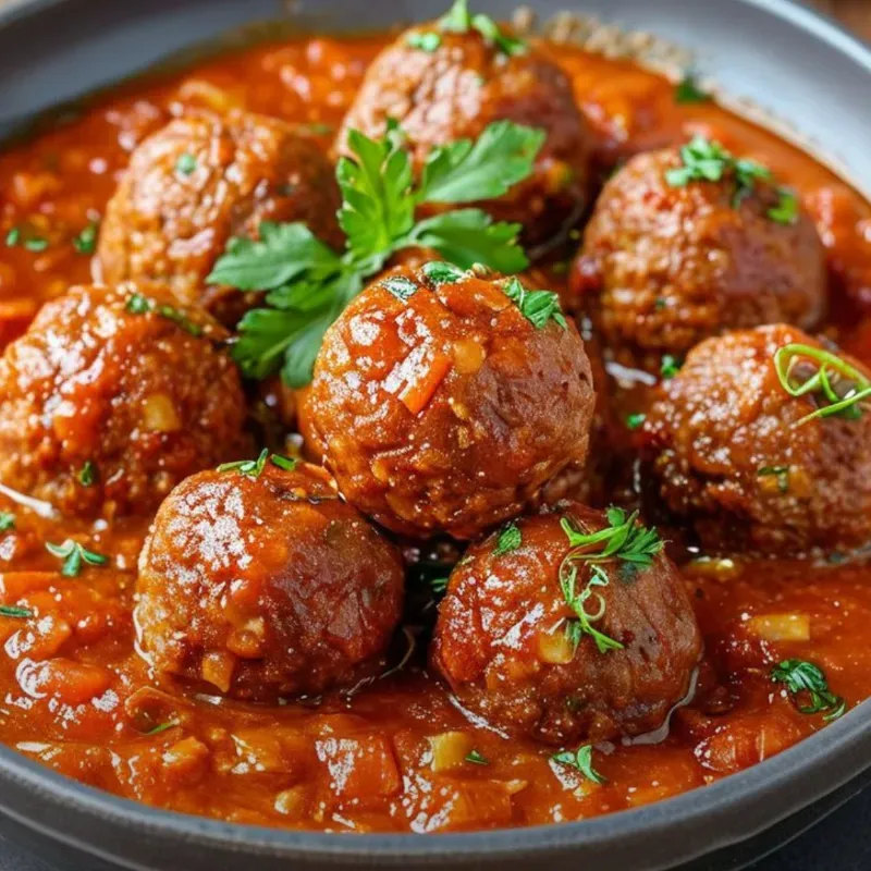 Albóndigas en salsa criolla