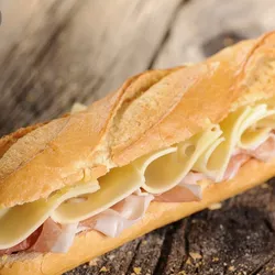 Sándwich Queso pan baguette