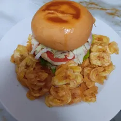 Pan Con Hamburguesa