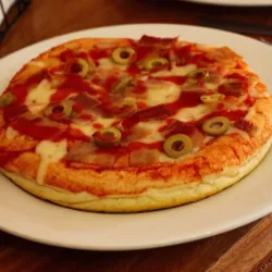 Pizza Bacon  y Aceitunas 