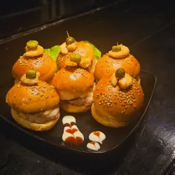 Mini Hamburguesas de Queso y Camarones