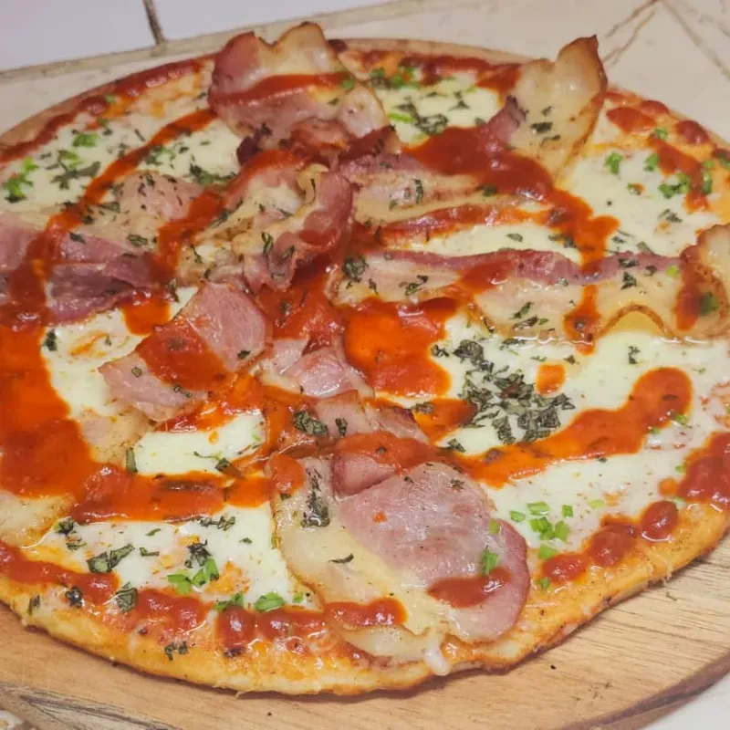 Pizza de Bacon