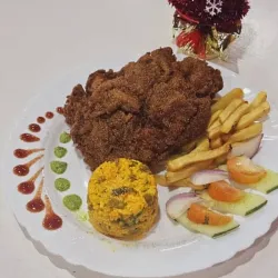 Pollo frito a lo cubano 