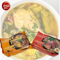 Sopa de Pollo y de Res
