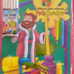 Libro y Crayolas para colorear