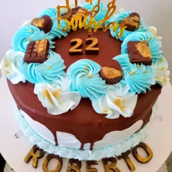 Cake perzonalizado en chocolate