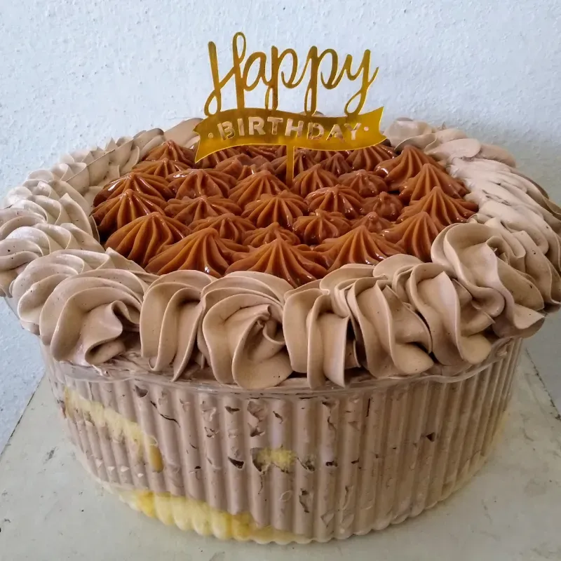 Cake tres leches en domo porta cake 