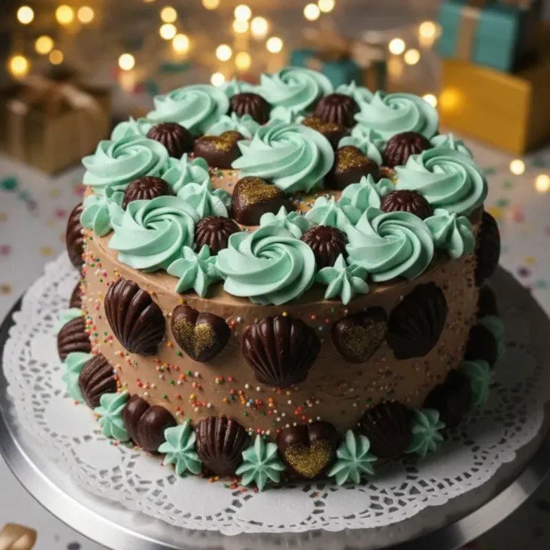 Cake bombón redondo