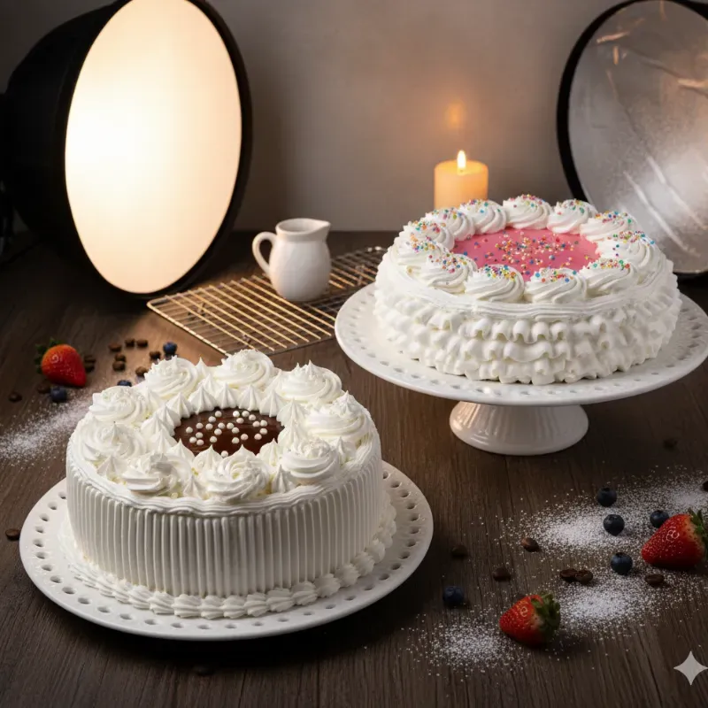 Cake redondo de nata