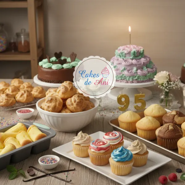 Nos especializamos en dulces horneados. Cakes, panetelas, cupcakes, muffins, magdalenas, tartaletas, tartas, eclairs, leonesas, roscas, donas, galletas, profitteroles, capuchinos, cabezotes cubanos, gaceñigas, marquesitas y más. Trabajamos principalmente por encargo. Contamos con mensajería coordinada con antelación.