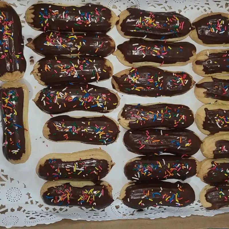 Eclair de chocolate
