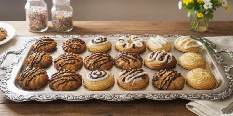 Galletas de pasta rizada