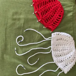 Casquete/Gorro con joyería/cuentas/trenzas