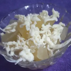 DULCE DE FRUTA BOMBA CON QUESO