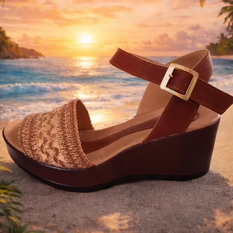 Sandalia Anastasia Pala de Yute carmelitas (Disponibles del 35 al 40-41)