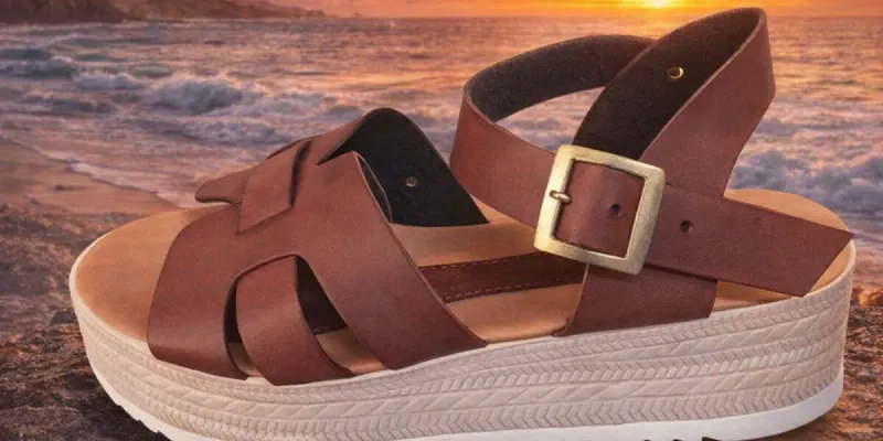 Sandalias Hache Azteca carmelitas con suela china (Disponibles del 36 al 40)