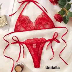 Conjunto de 2 piezas encaje