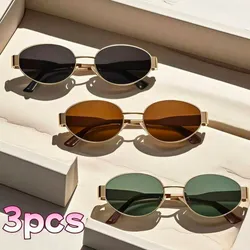 Gafas ovaladas con marco metálico