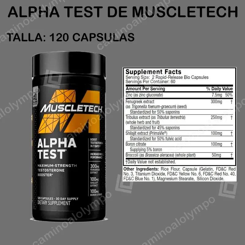 Alpha test MUSCLETECH 120 cap