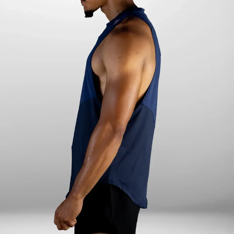 Camiseta abierta transpirante Platinnum Line color azul 