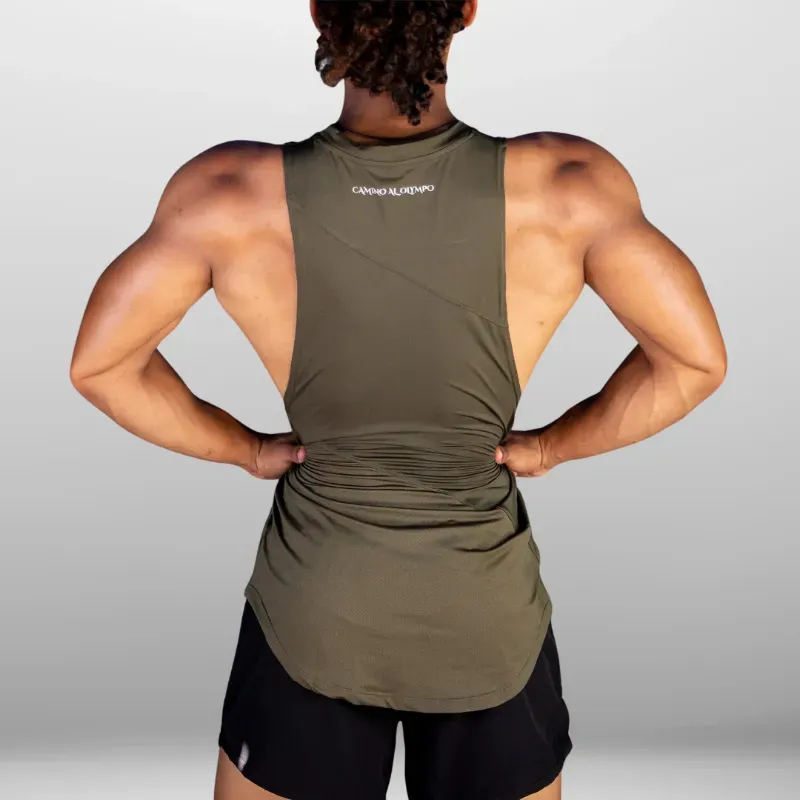 Camiseta abierta transpirante Platinnum Line color verde