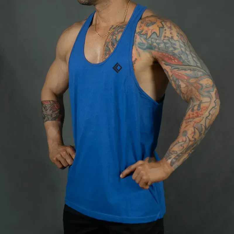 Camiseta espalda en Y CO azul L