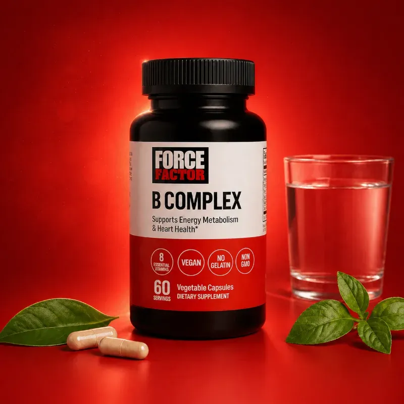 Complejo vitaminico B Force Factor 60 Capsulas