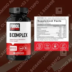 Complejo vitaminico B Force Factor 60 Capsulas