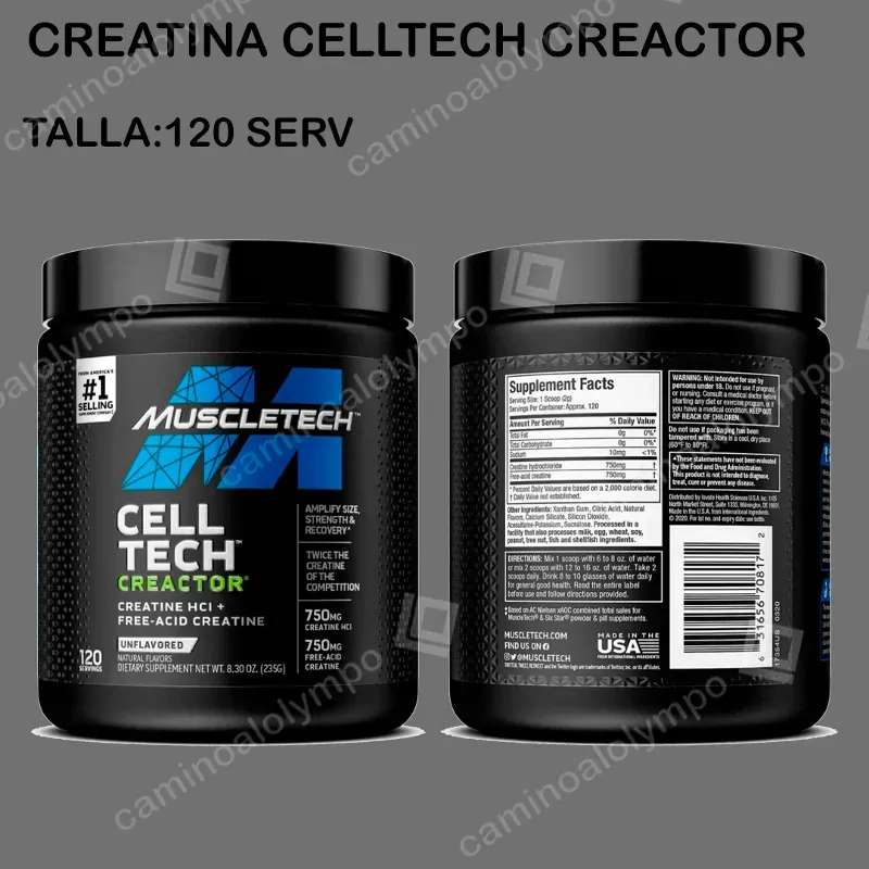 Creatina celltech creactor MUSCLETECH 120 serv