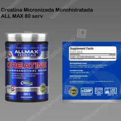 Creatina monohidratada micronizada ALL MAX 80 serv