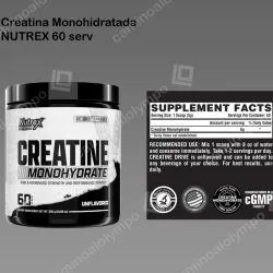 Creatina monohidratada NUTREX 60 serv