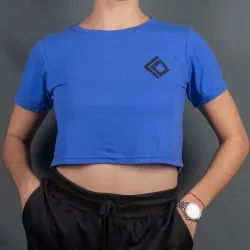 Crop top AZUL para mujer