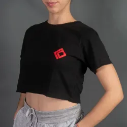 Crop top NEGRO para mujer