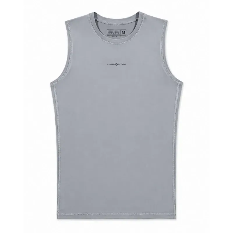 DESMANGADO DE COMPRESION BASIC MEN - GRIS L