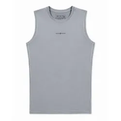DESMANGADO DE COMPRESION BASIC MEN - GRIS M