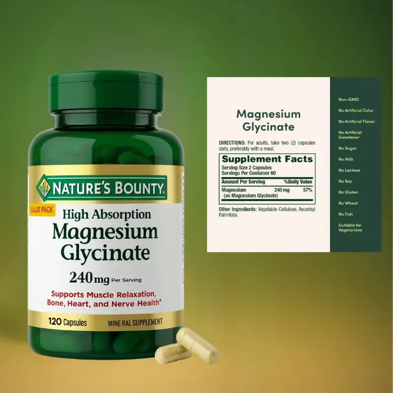 Glicinato de magnesio Nature Bounty