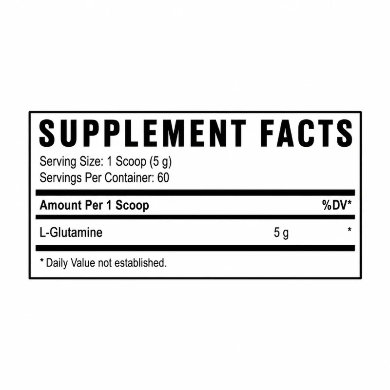 Glutamina pura NUTREX 60 serv