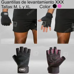 Guantillas de levantamiento negras