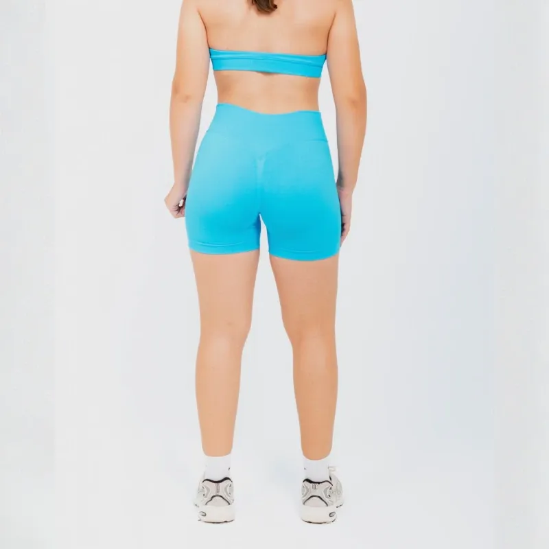 LICRA CORTA PUSH UP BASIC – AZUL CIAN