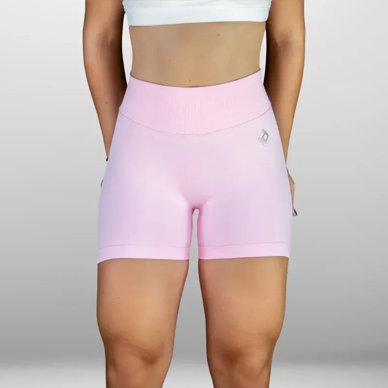 Licra Corta Push Up con Costura en V de la Platinum Line rosado