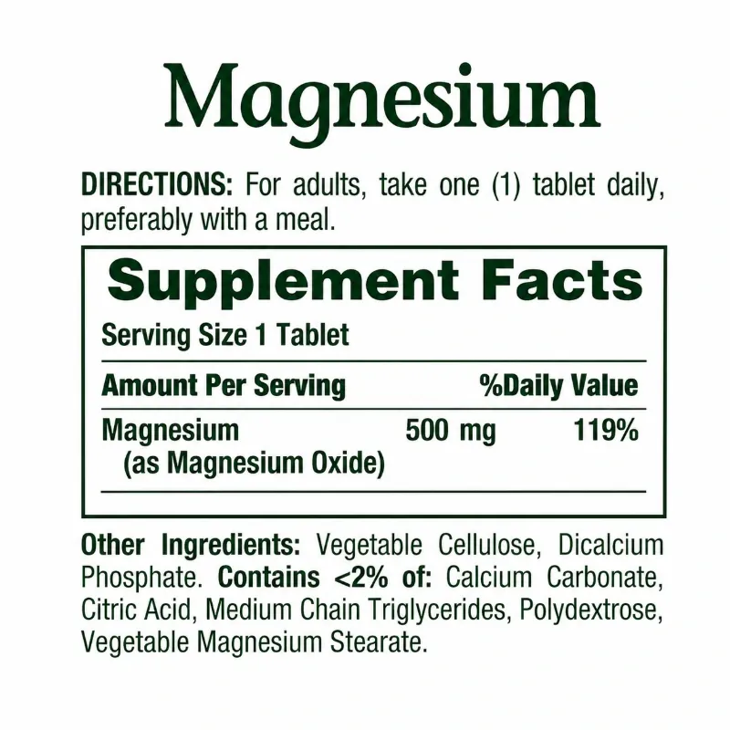 Magnesio Natures Bounty 200 caps