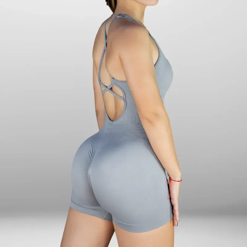 Mono Enterizo Push Up Platinum Line color Gris