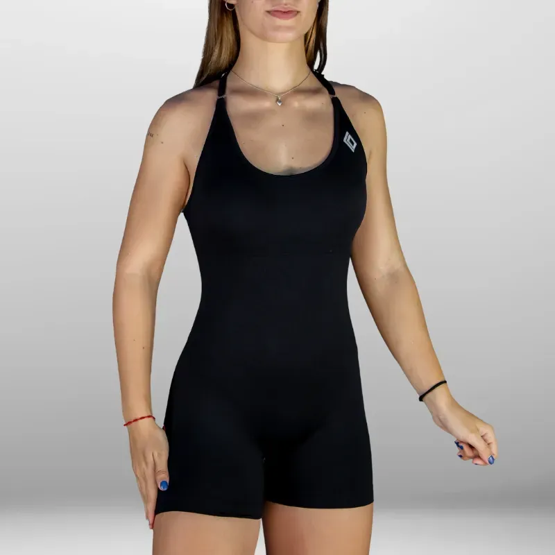 Mono Enterizo Push Up Platinum Line color Negro