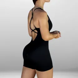 Mono Enterizo Push Up Platinum Line color Negro