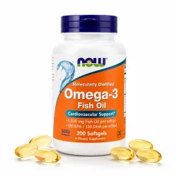 Omega 3 Aceite de pescado NOW 100 cápsulas 